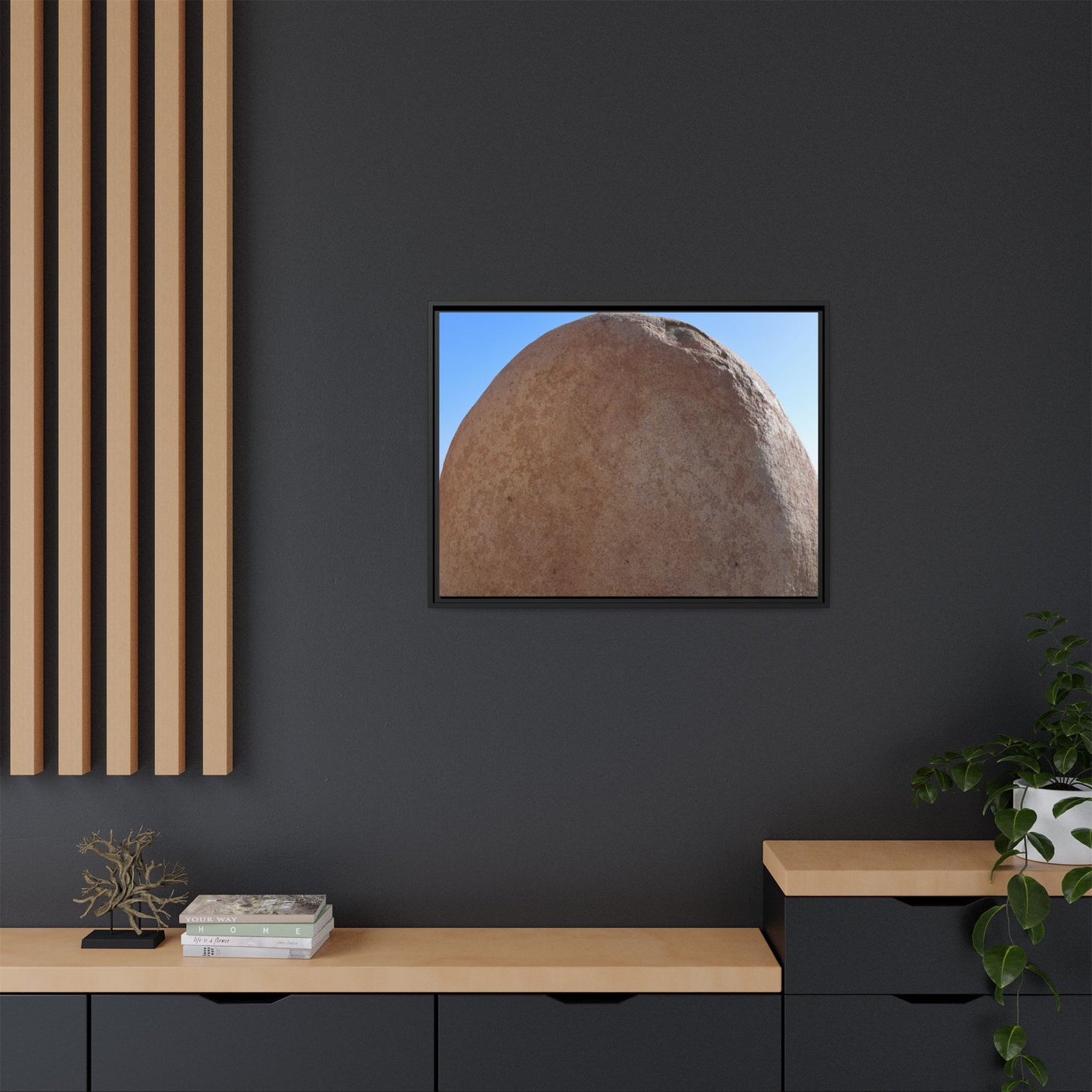 Stone Sphere - Unique Stretched Canvas Wall Art - Art By Earth