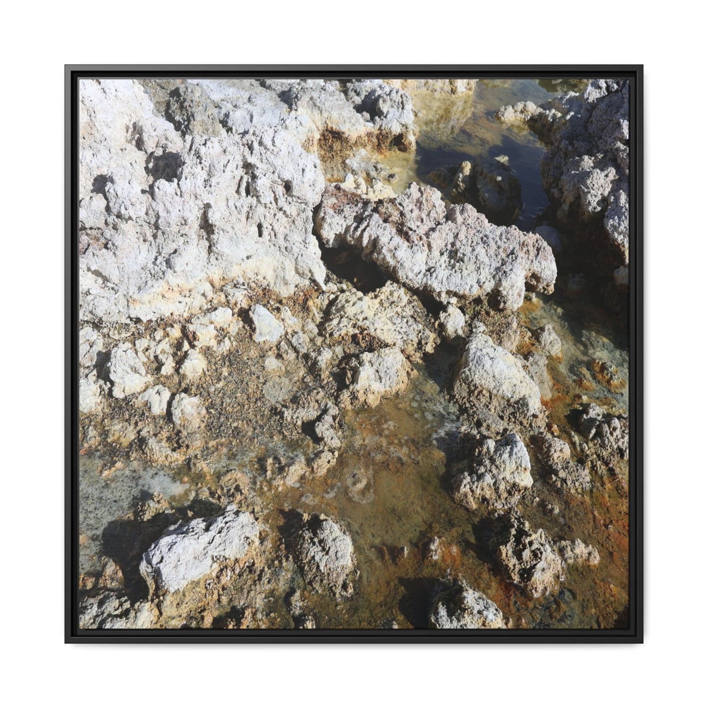 Strata of Silence - Unique Stretched Canvas Wall Art