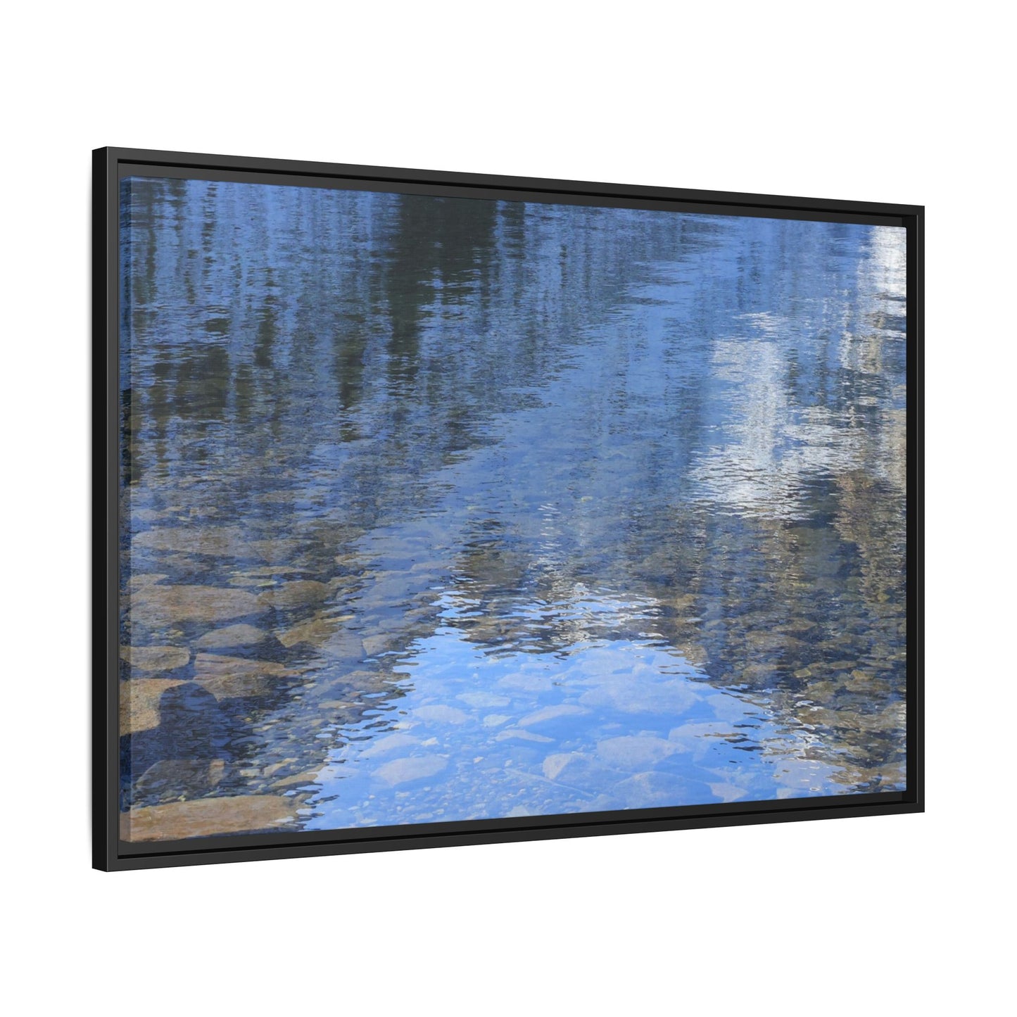 Reflected Stones - Unique Stretched Canvas Wall Art