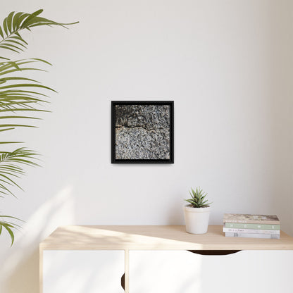 Weathered Stone Surface - Unique Stretched Canvas Wall Art