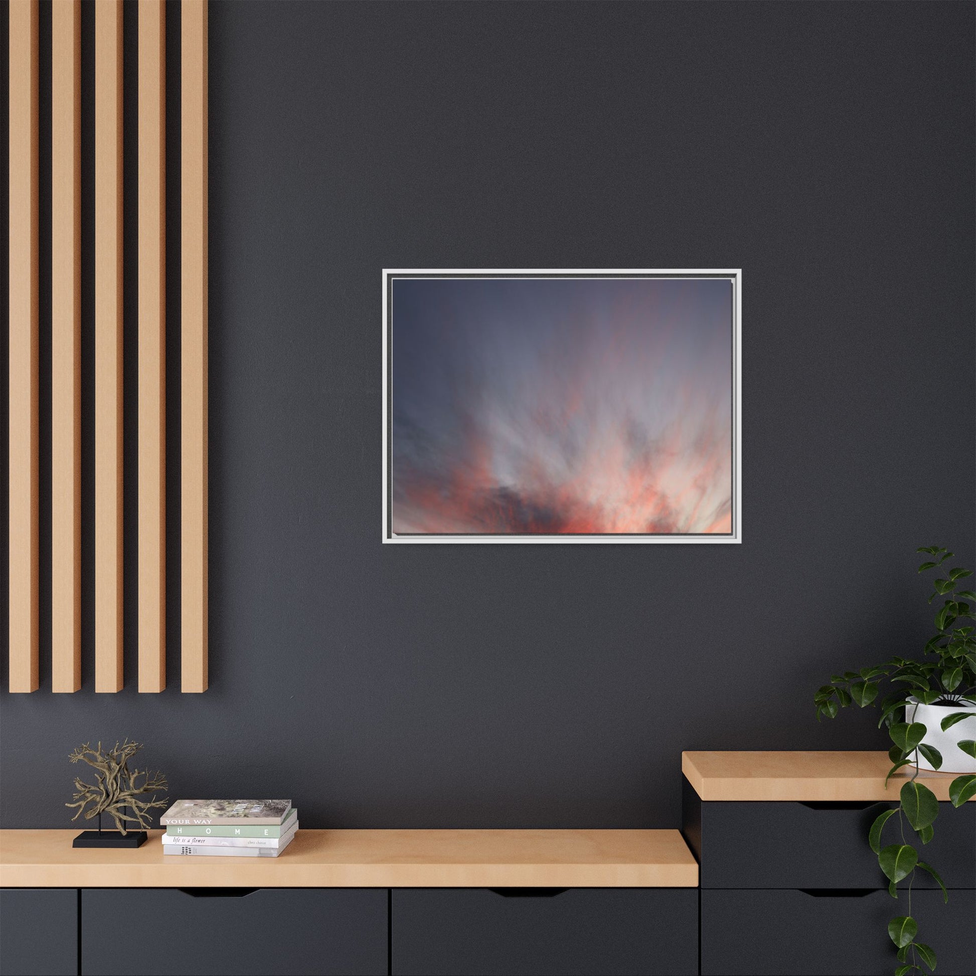 Celestial Blaze - Unique Stretched Canvas Wall Art - Art By Earth