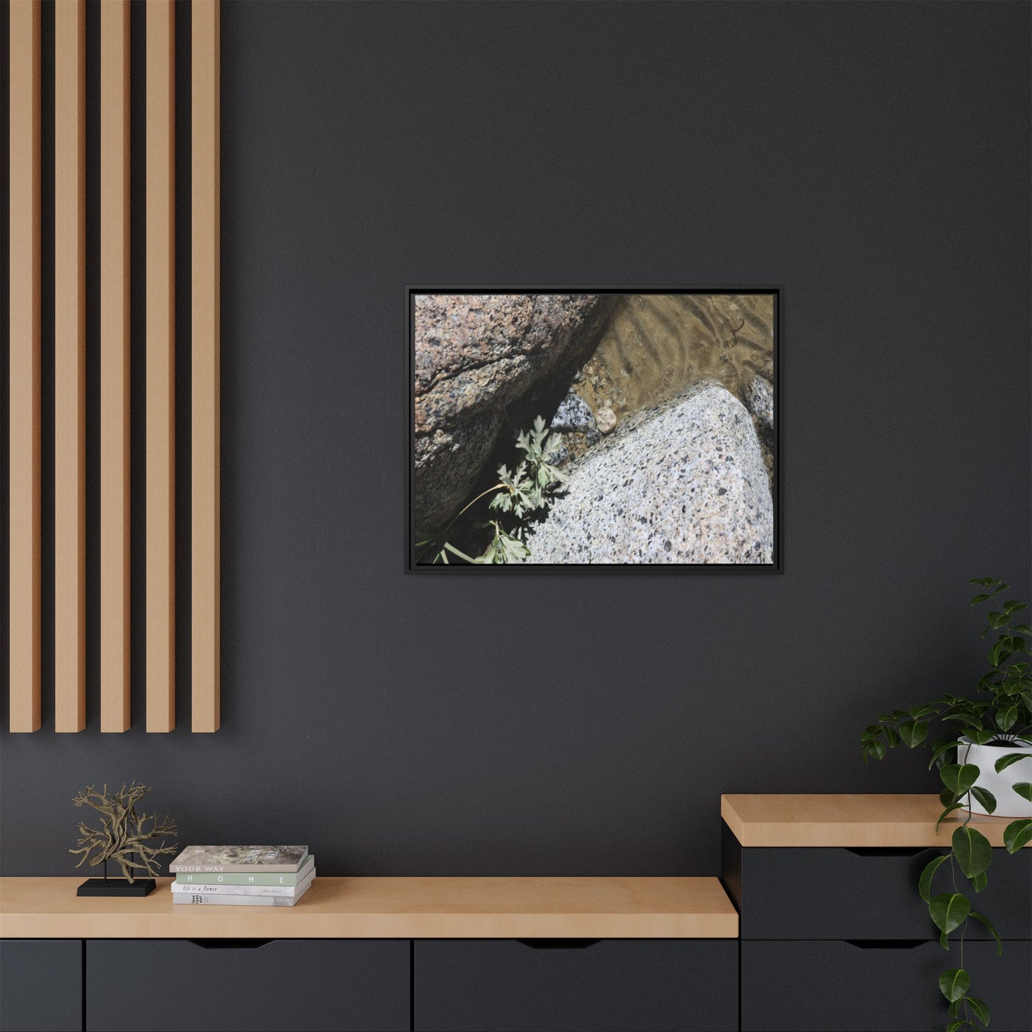 Resilience in Stone - Unique Stretched Canvas Wall Art - Art By Earth