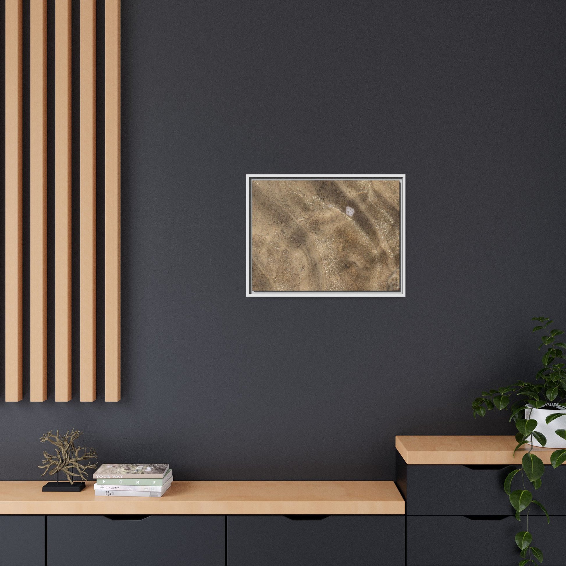 Underwater Sand Exploration - Unique Stretched Canvas Wall Art - Art By Earth