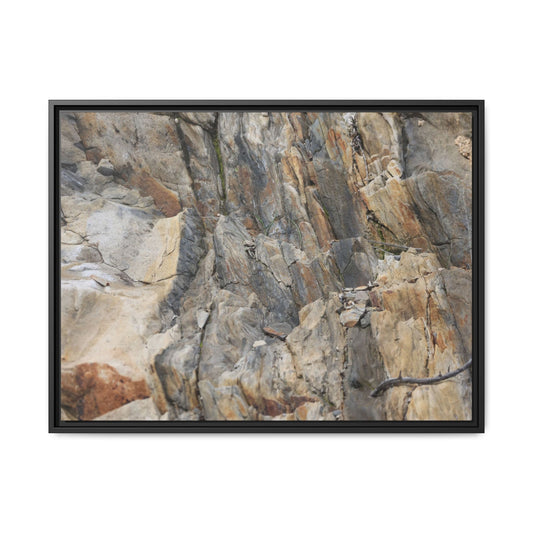 Stone's Silent Symphony - Unique Stretched Canvas Wall Art - Art By Earth