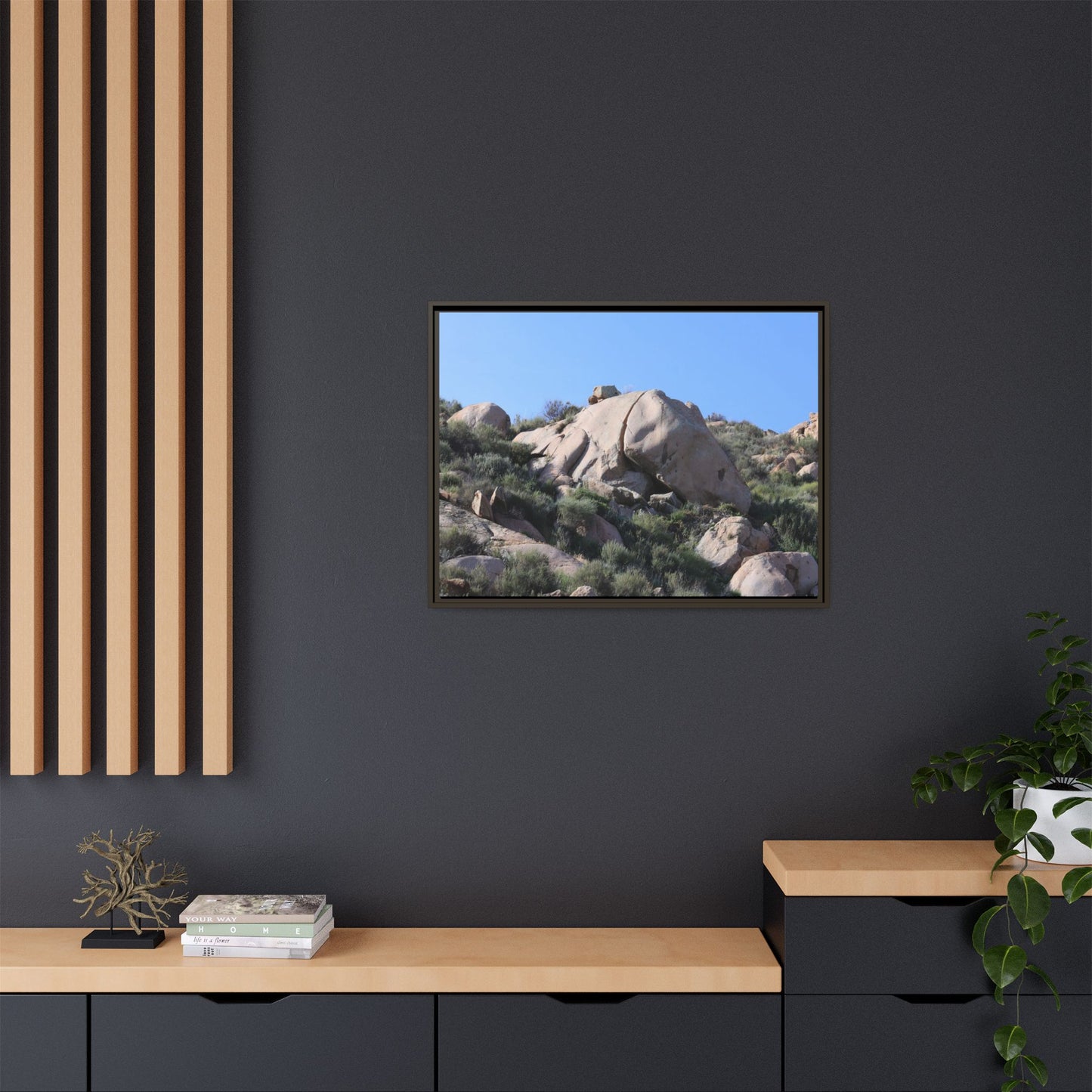 Ancient Stone Landscape - Unique Stretched Canvas Wall Art - Art By Earth