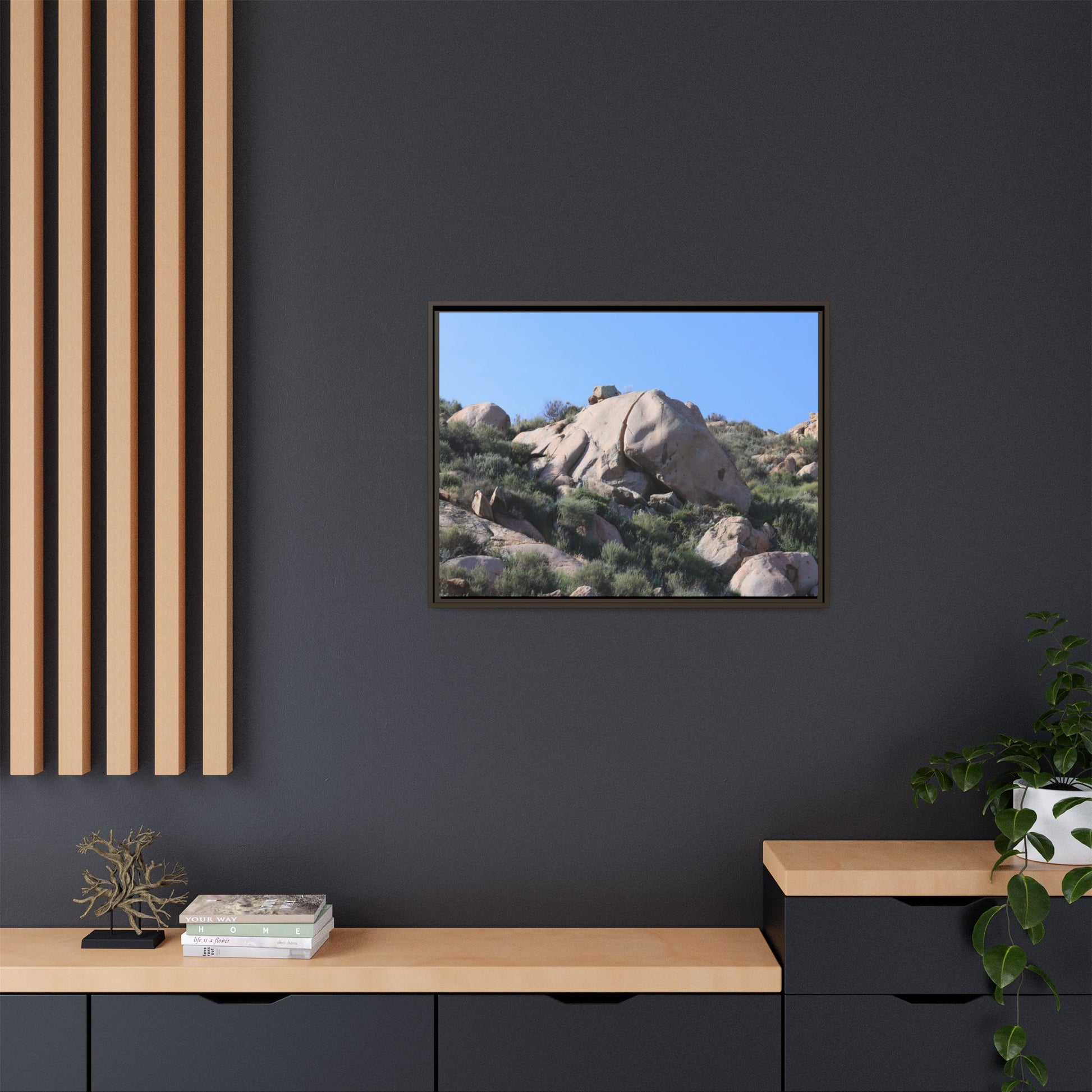 Ancient Stone Landscape - Unique Stretched Canvas Wall Art - Art By Earth