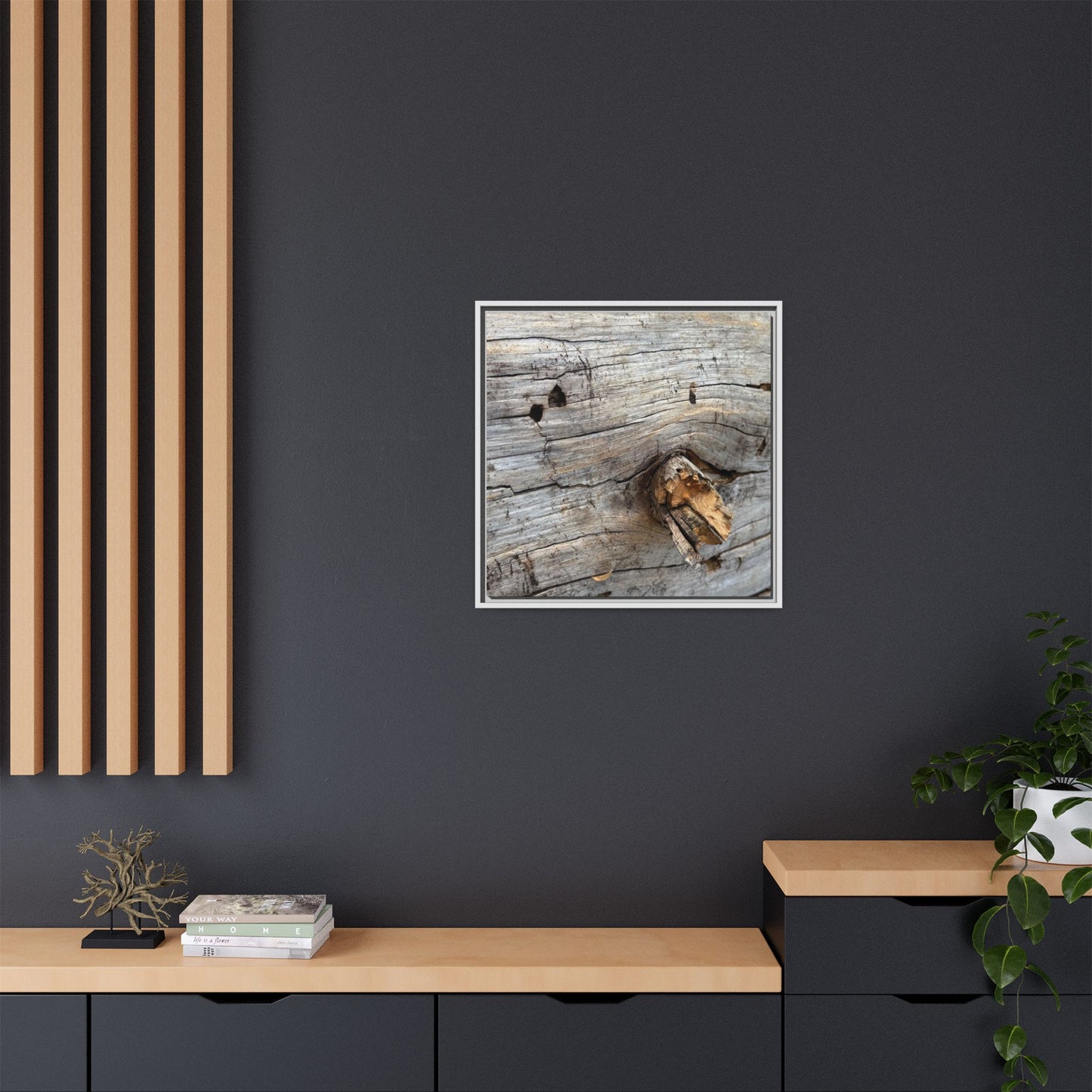 Weathered Wood Texture - Unique Stretched Canvas Wall Art - Art By Earth