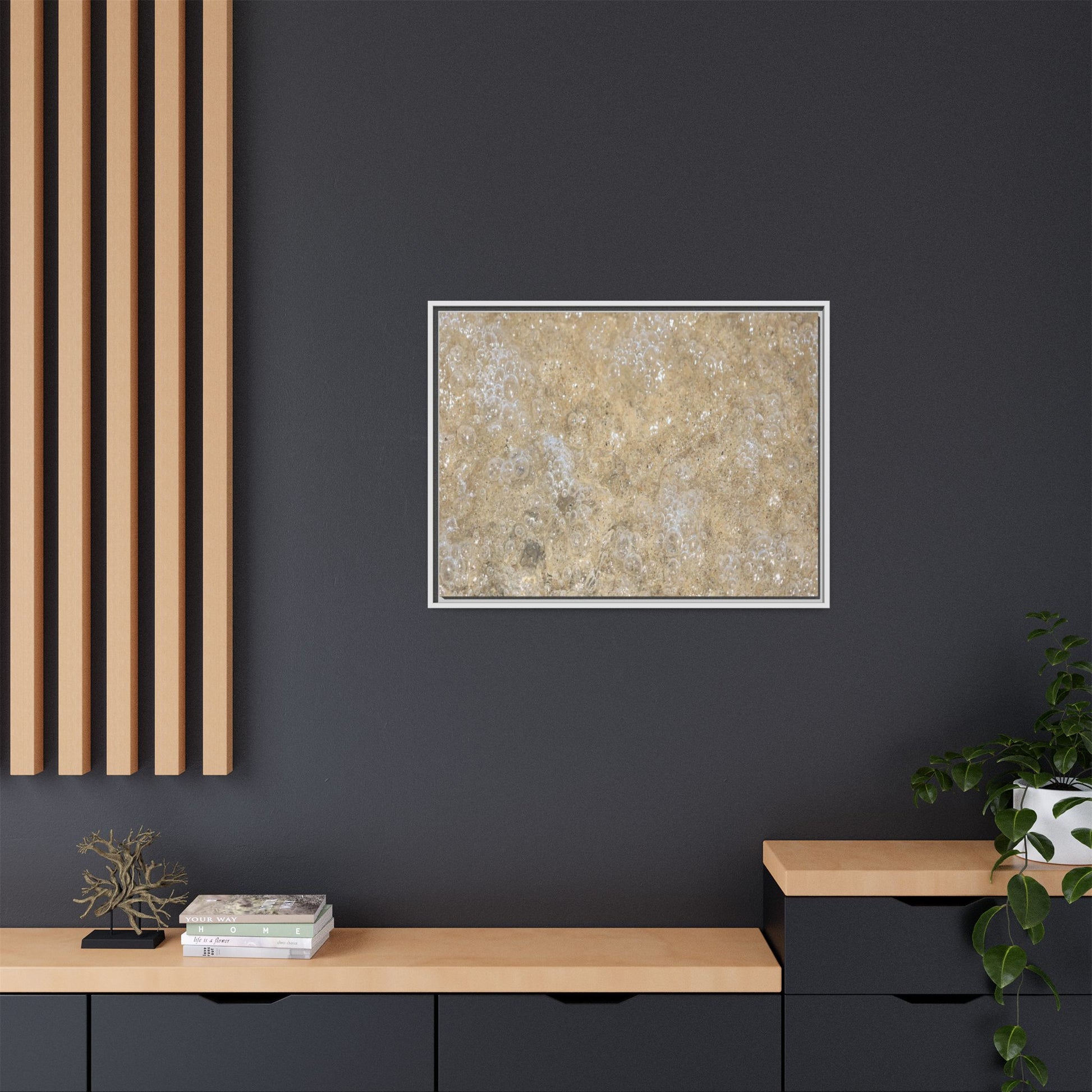 Bubbling Sand - Unique Stretched Canvas Wall Art - Art By Earth