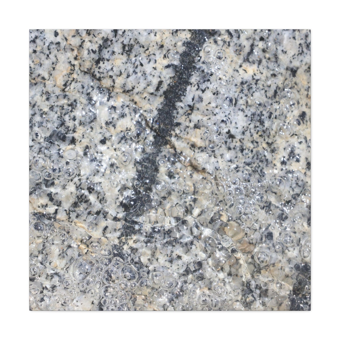 Crystalline Bubbles - Unique Frameless Canvas Wall Art - Art By Earth