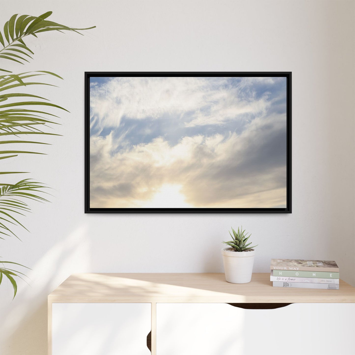 Sky's Ethereal Whisper - Unique Stretched Canvas Wall Art - Art By Earth