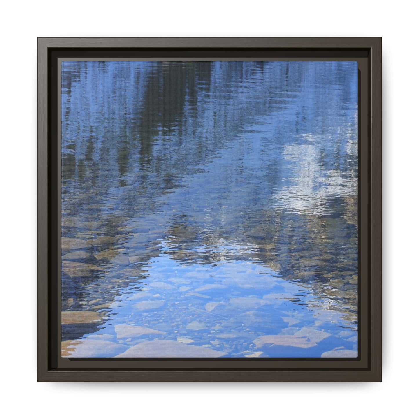 Reflected Stones - Unique Stretched Canvas Wall Art