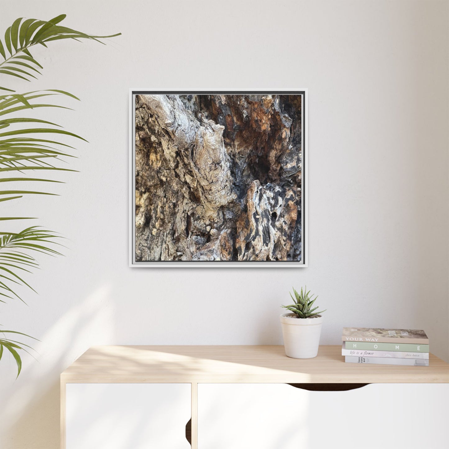 Ancient Tree Texture - Unique Stretched Canvas Wall Art - Art By Earth