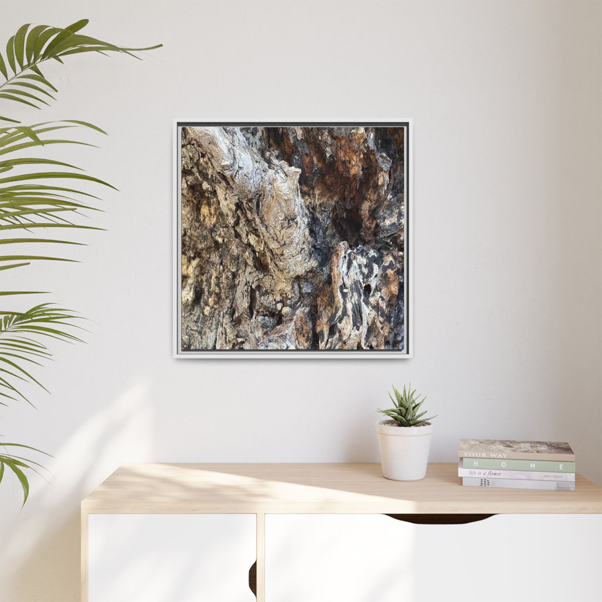 Ancient Tree Texture - Unique Stretched Canvas Wall Art - Art By Earth