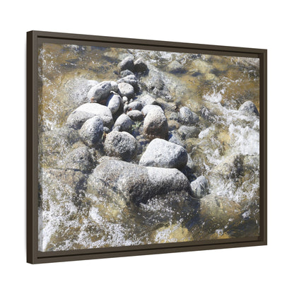 Mountain Stream Flow - Unique Stretched Canvas Wall Art - Art By Earth