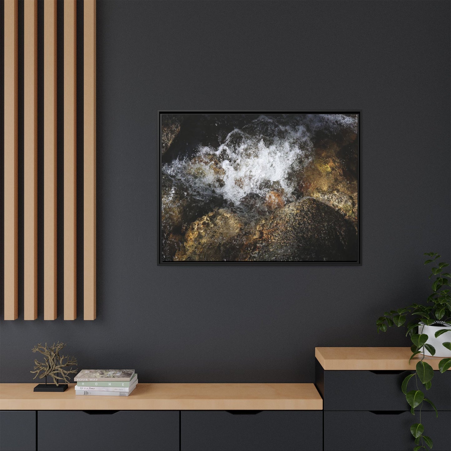 Cascading Momentum - Unique Stretched Canvas Wall Art - Art By Earth