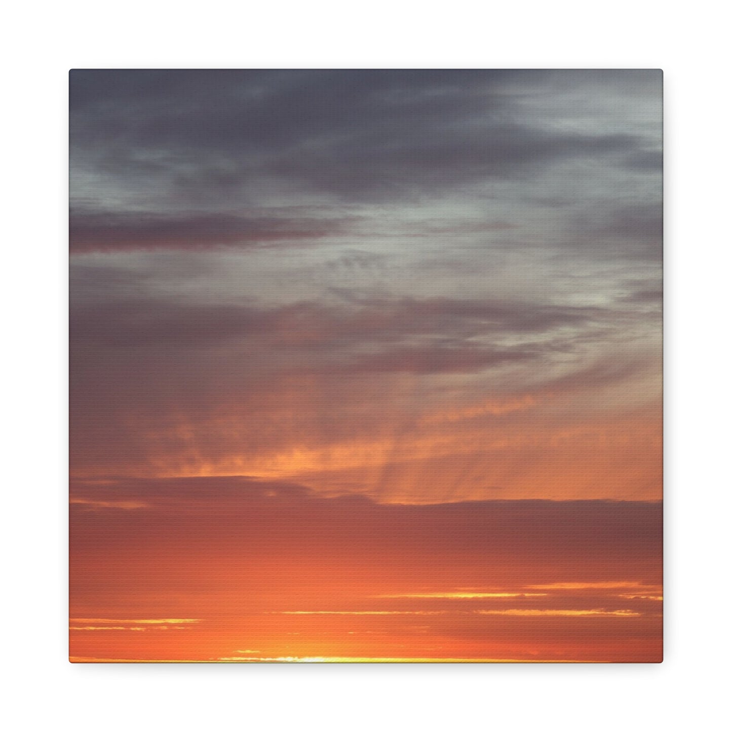 Horizon's Ember - Unique Frameless Canvas Wall Art - Art By Earth