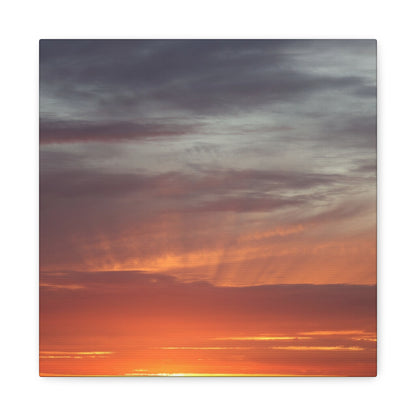 Horizon's Ember - Unique Frameless Canvas Wall Art - Art By Earth