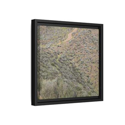 Arid Landscape with Winding Path - Unique Stretched Canvas Wall Art - Art By Earth