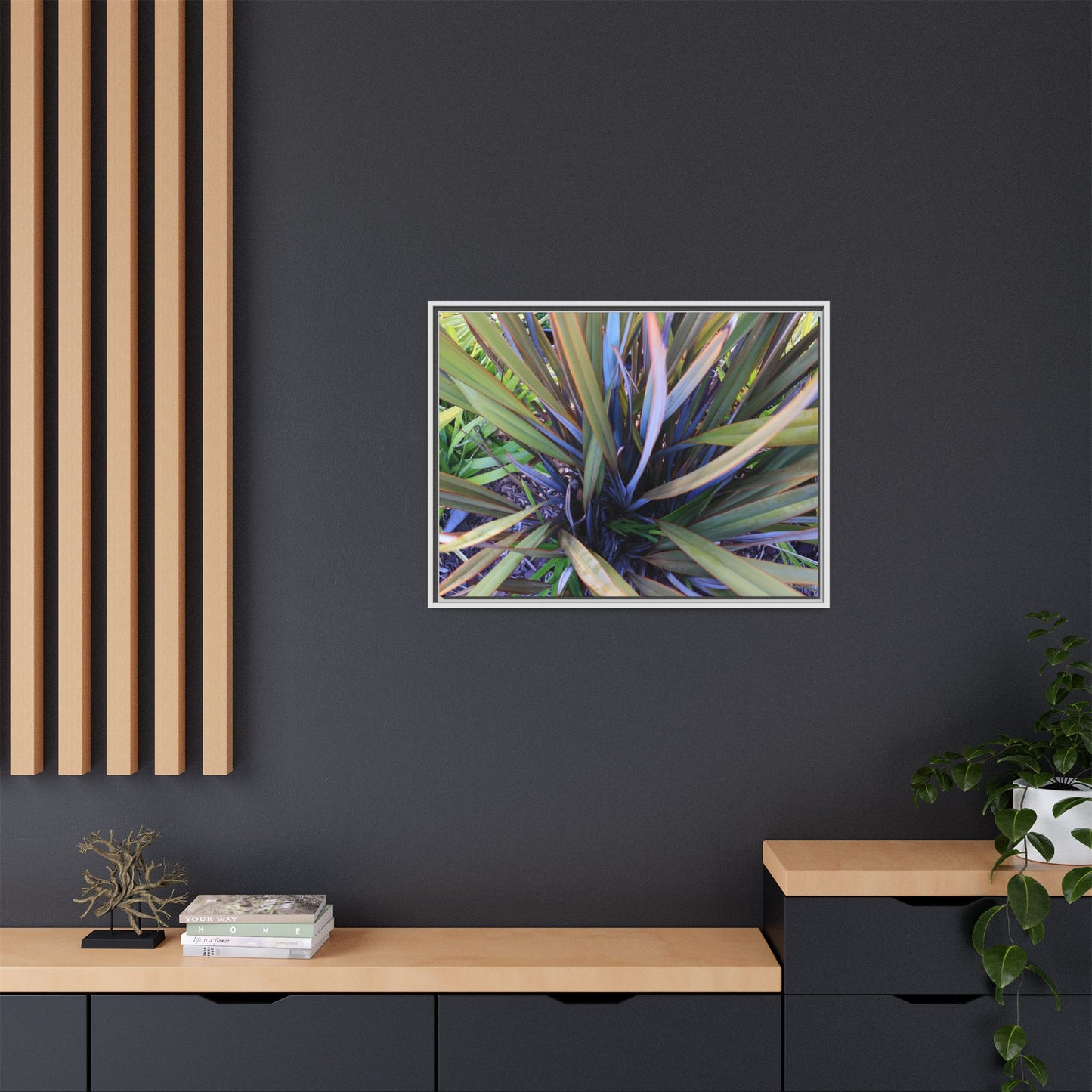 Radiant Leaves - Unique Stretched Canvas Wall Art - Art By Earth