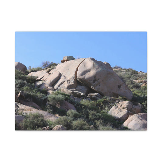Ancient Rocks in Desert Landscape - Unique Frameless Canvas Wall Art - Art By Earth