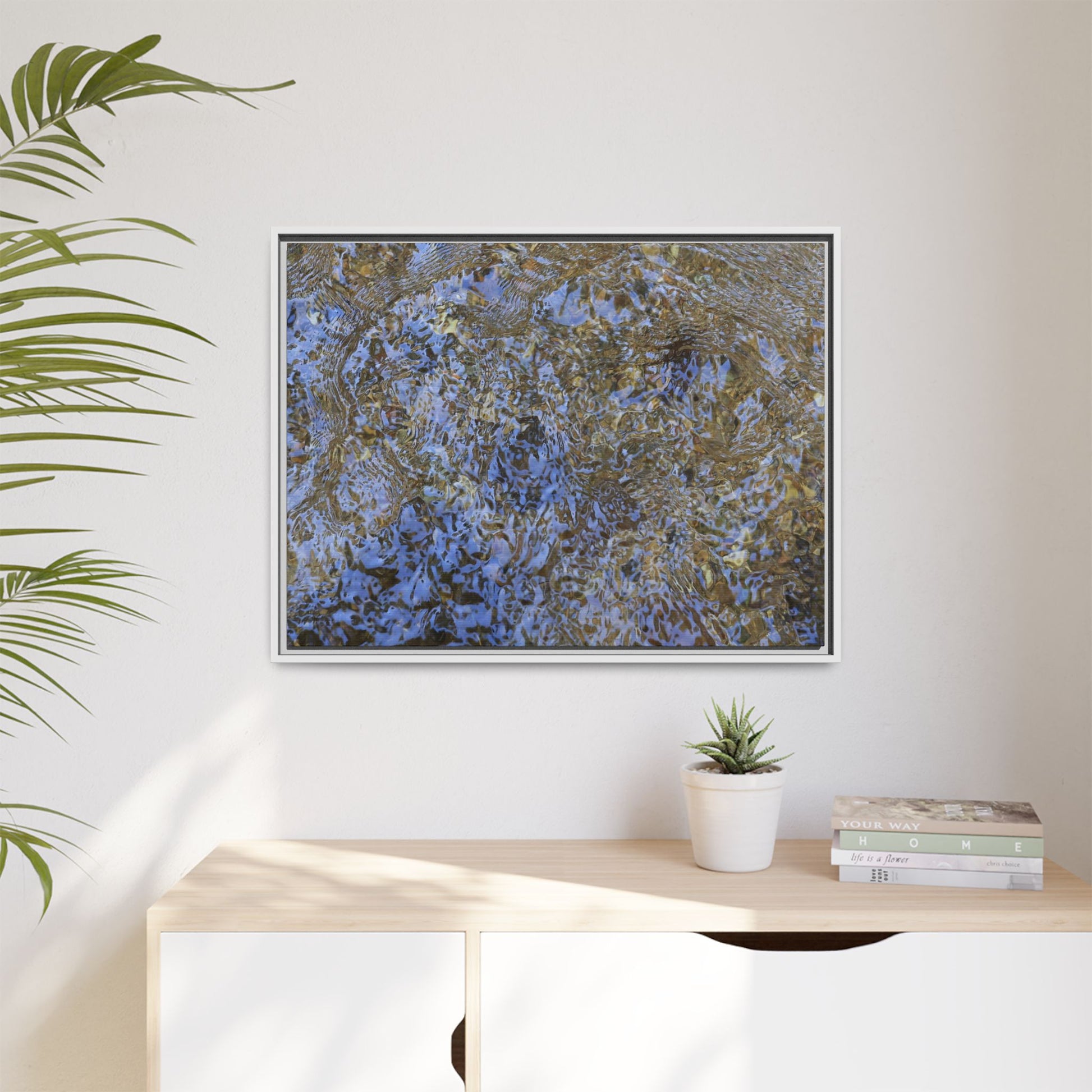 Aquatic Reflections - Unique Stretched Canvas Wall Art - Art By Earth