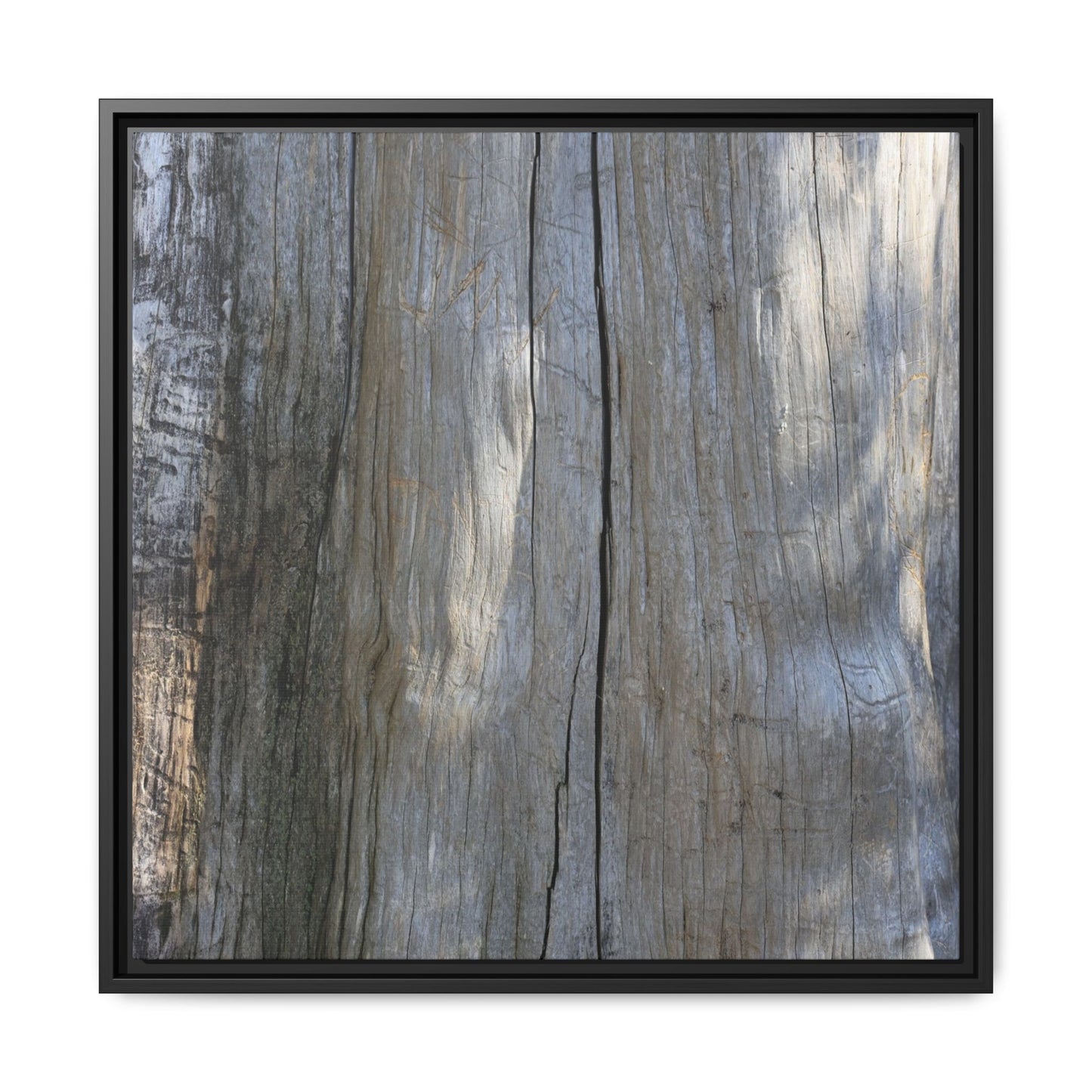 Weathered Wood Surface - Unique Stretched Canvas Wall Art