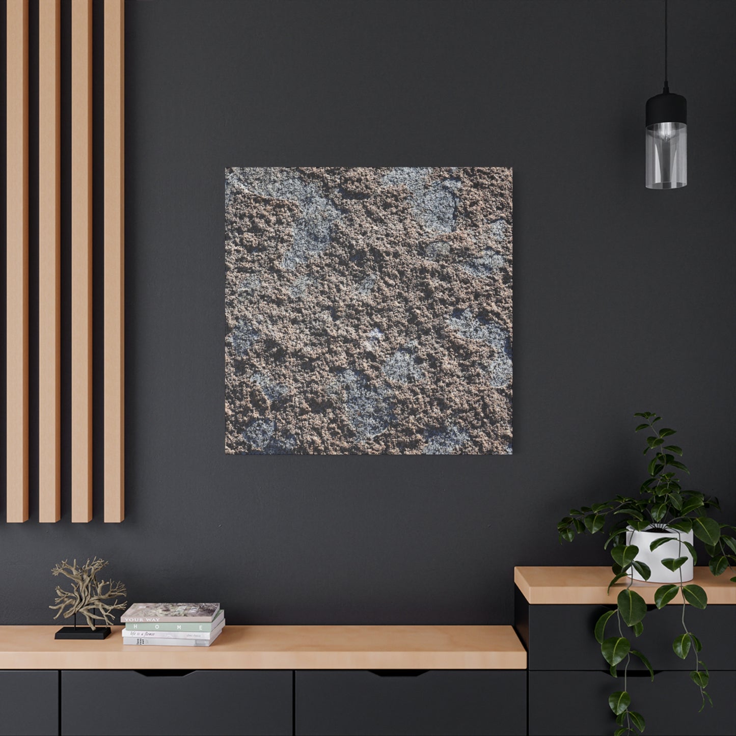 Soil and Stone - Unique Frameless Canvas Wall Art