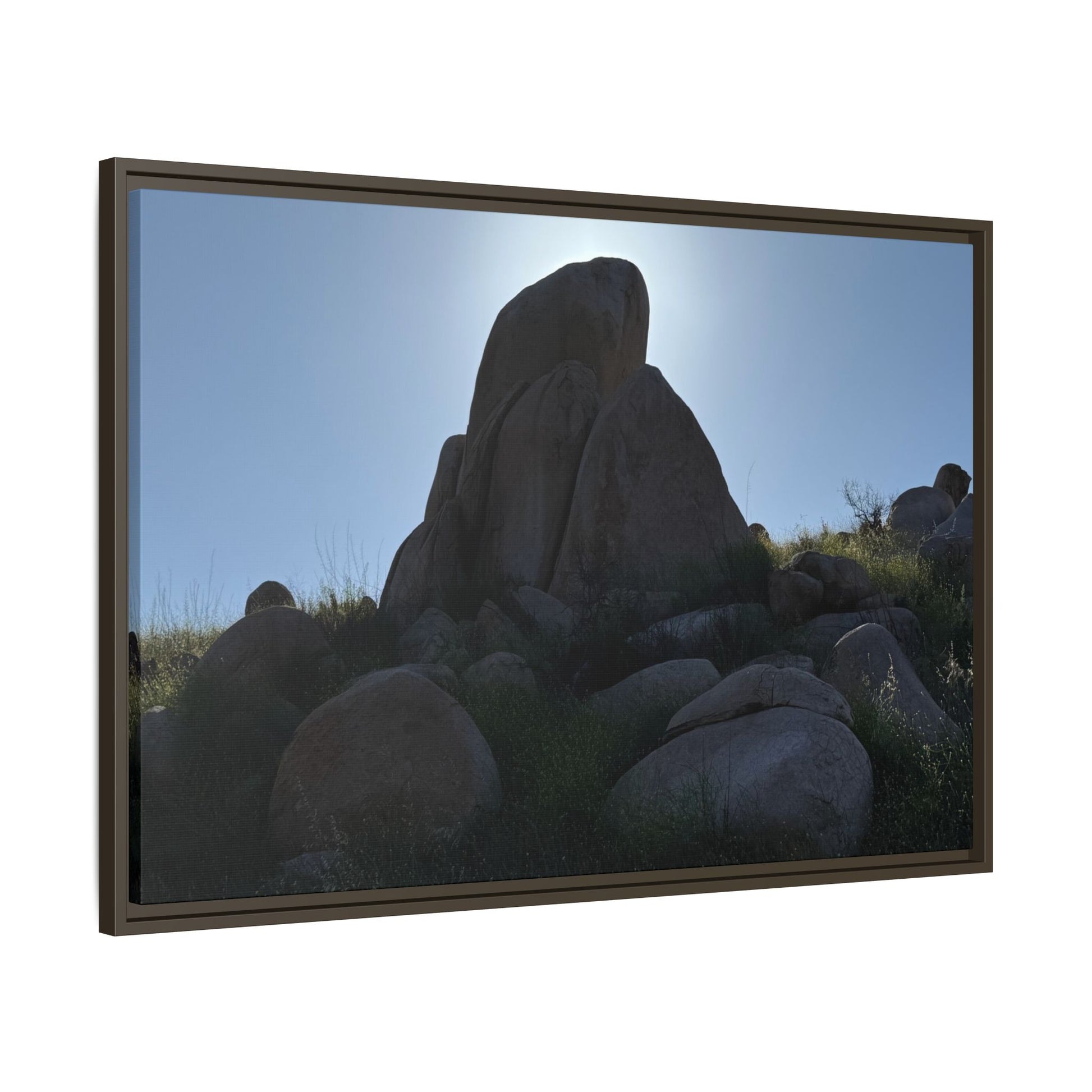 Boulder Silhouette - Unique Stretched Canvas Wall Art - Art By Earth