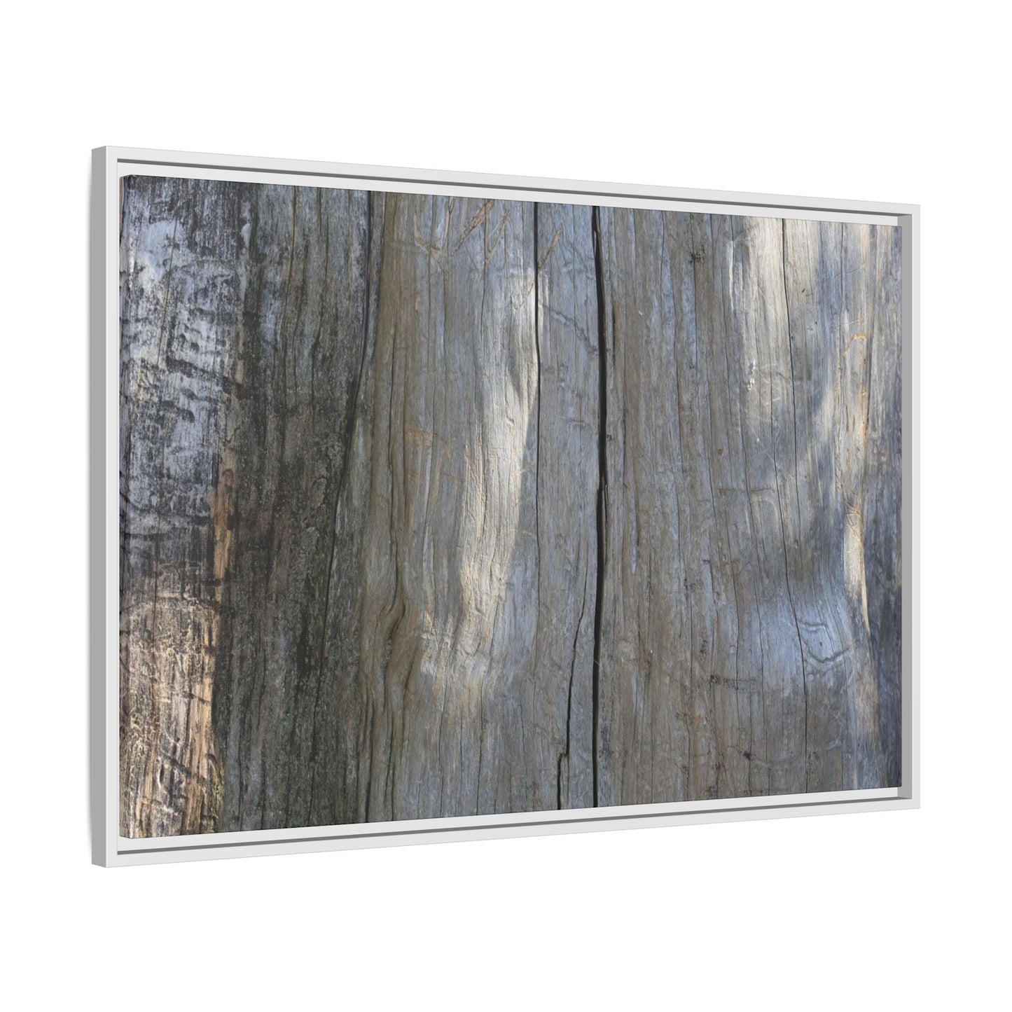 Weathered Wood Surface - Unique Stretched Canvas Wall Art