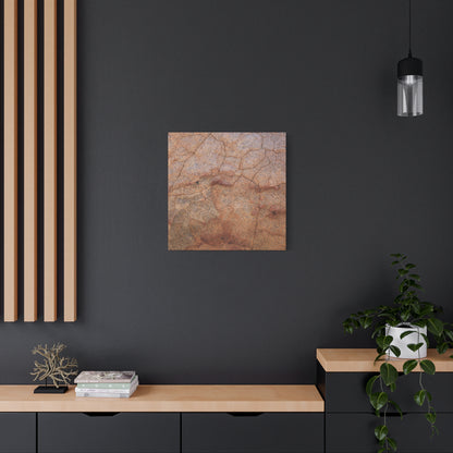 Cracked Earth's Whisper - Unique Frameless Canvas Wall Art - Art By Earth