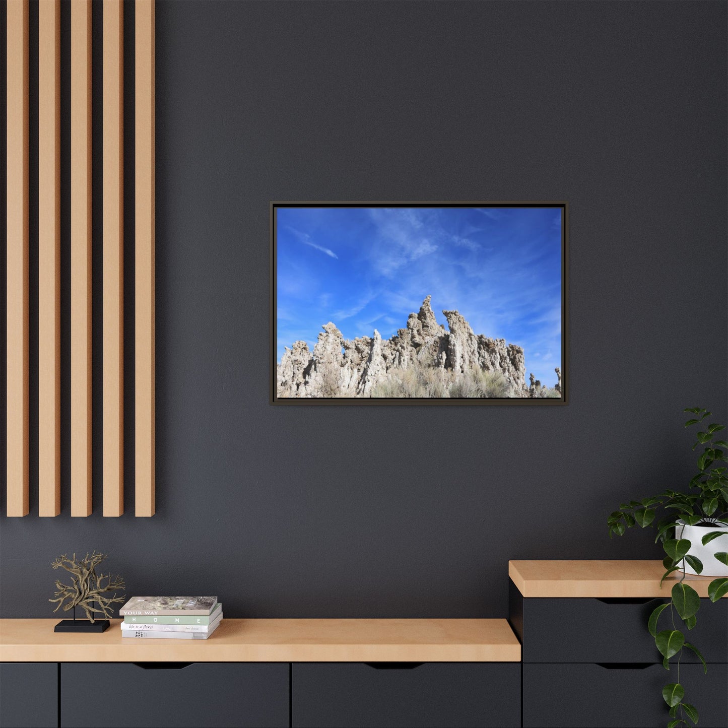 Frozen Sentinels - Unique Stretched Canvas Wall Art