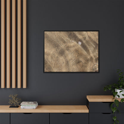 Underwater Sand Exploration - Unique Stretched Canvas Wall Art - Art By Earth
