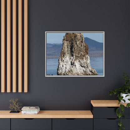 Tufa Tower Reflection - Unique Stretched Canvas Wall Art