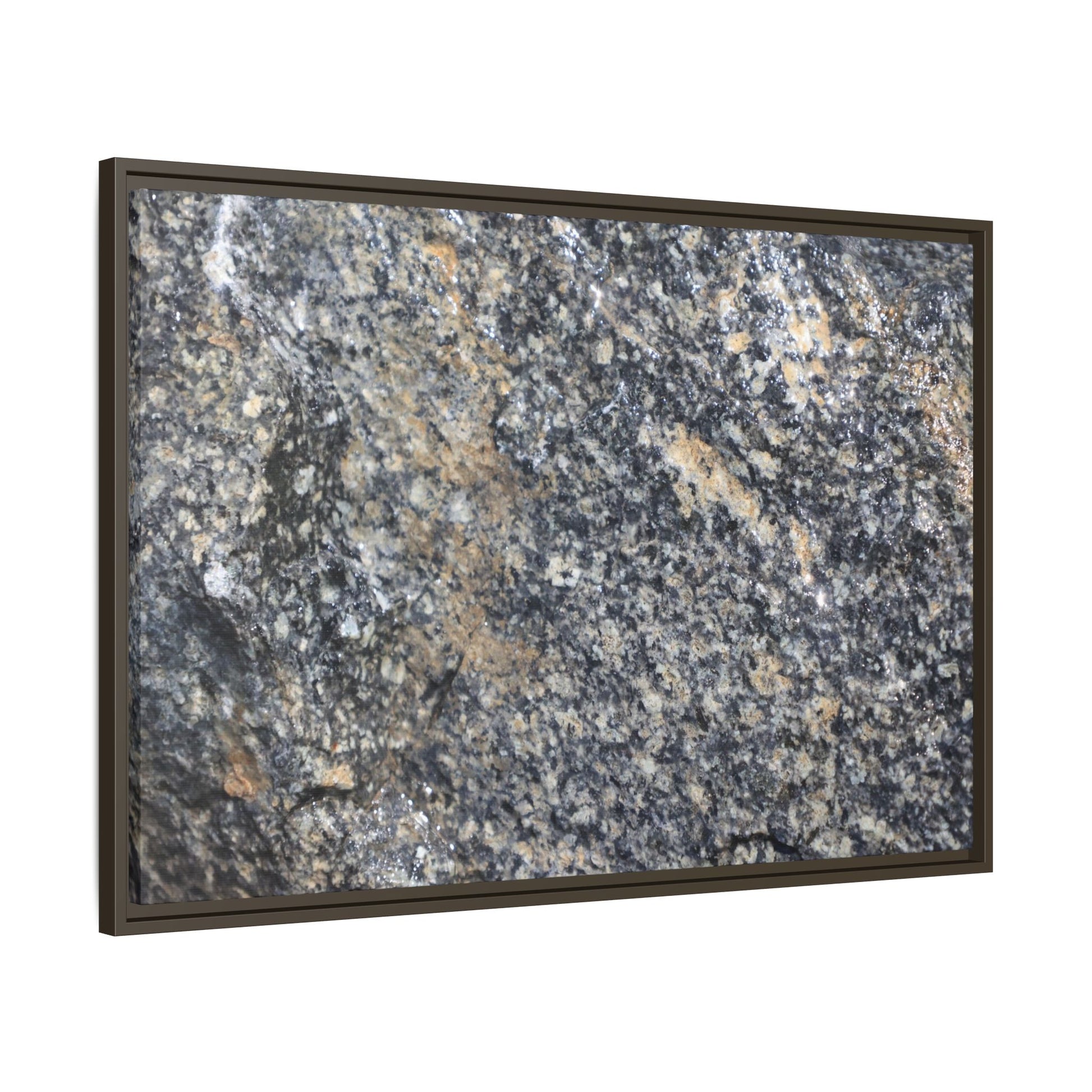 Crystalline Echoes - Unique Stretched Canvas Wall Art - Art By Earth