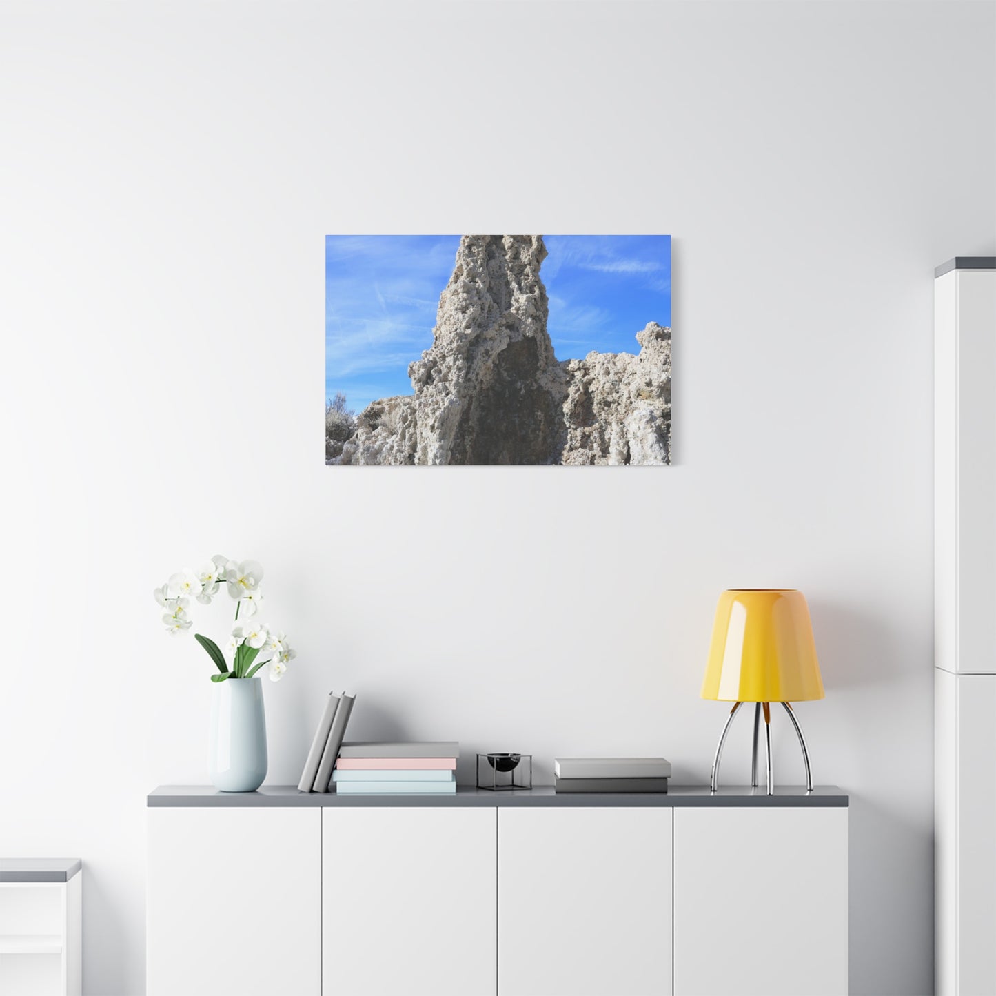 Towering Limestone Sentinels - Unique Frameless Canvas Wall Art