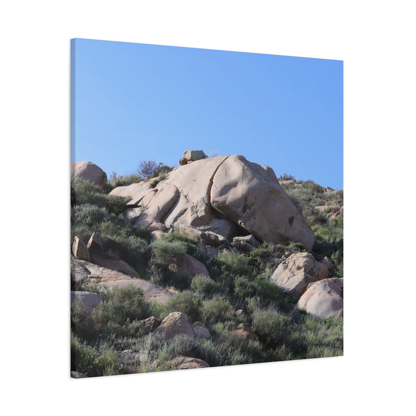Ancient Rocks in Desert Landscape - Unique Frameless Canvas Wall Art - Art By Earth