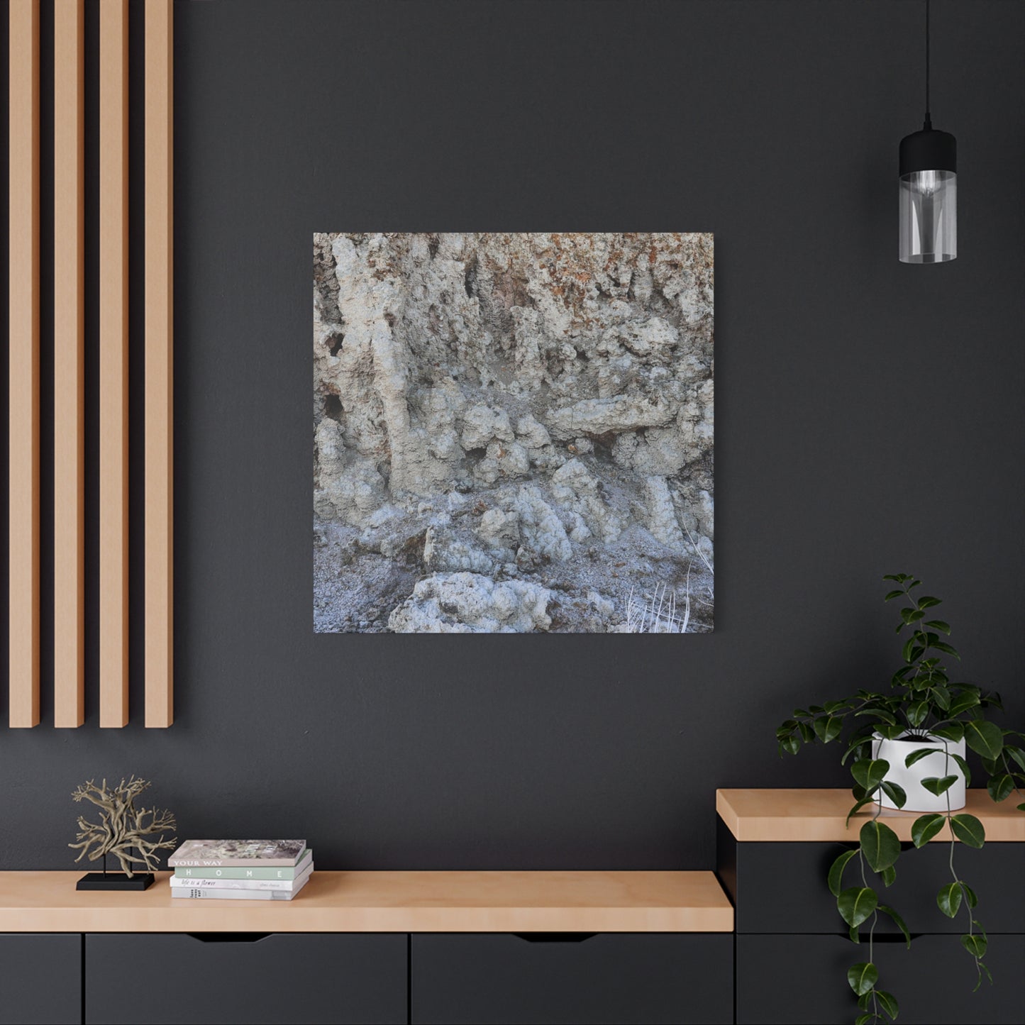 Cracked Earth Whispers - Unique Frameless Canvas Wall Art