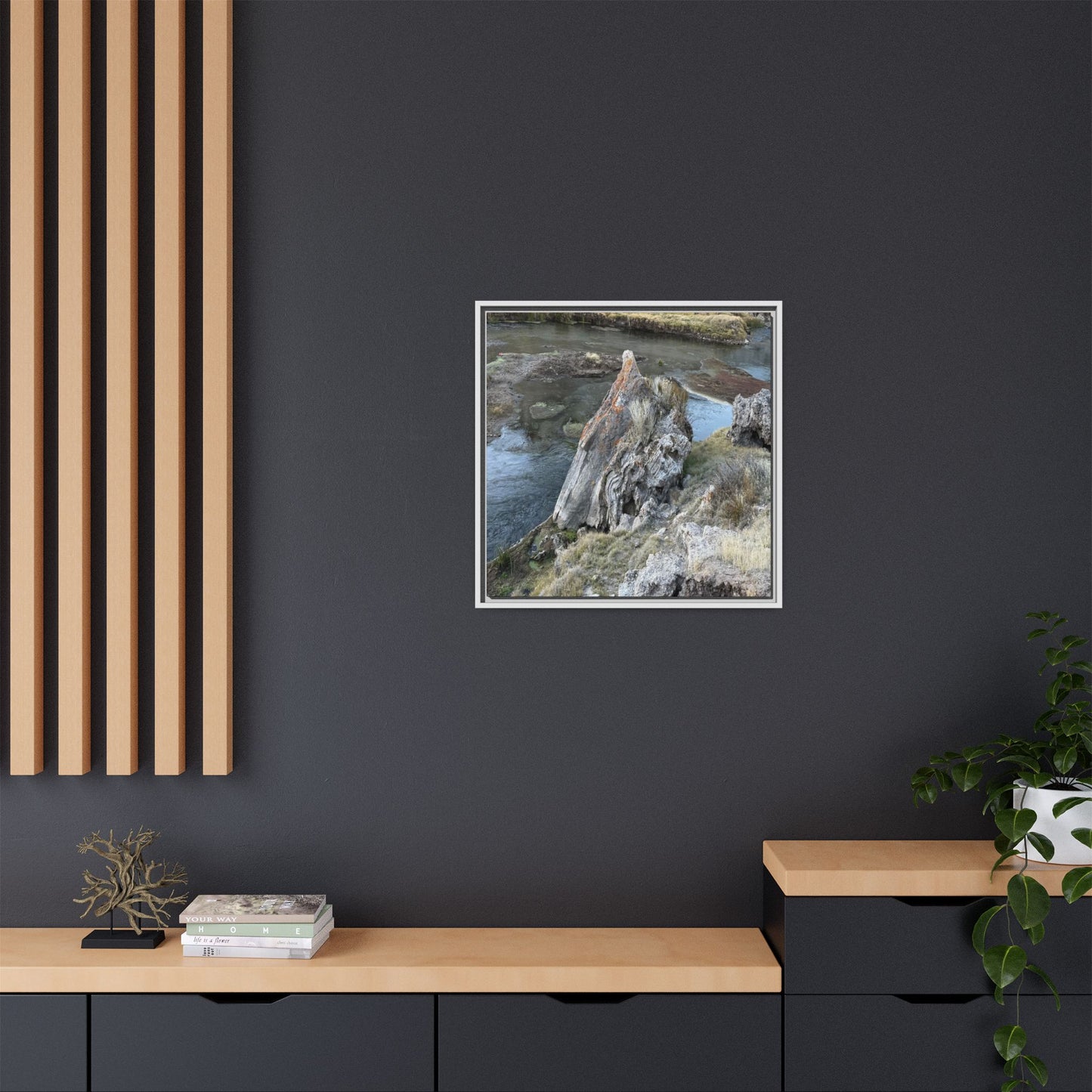 Carved by Water - Unique Stretched Canvas Wall Art