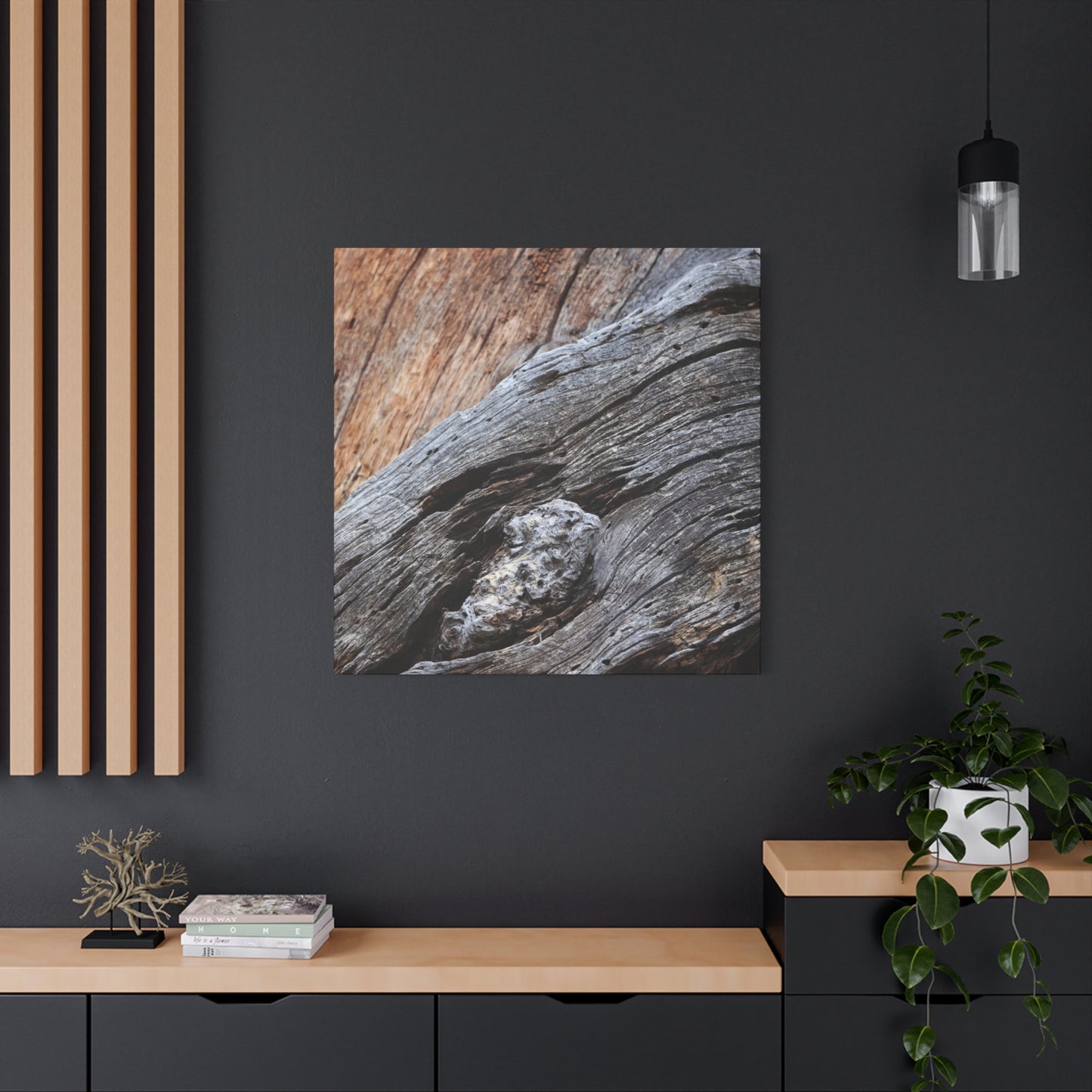 Tree Bark Texture - Unique Frameless Canvas Wall Art - Art By Earth