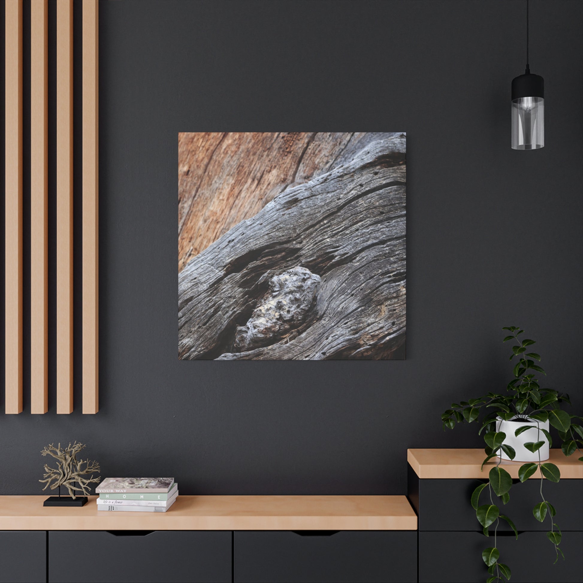 Tree Bark Texture - Unique Frameless Canvas Wall Art - Art By Earth