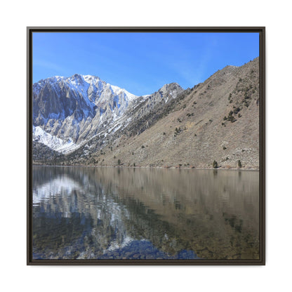 Mountain Mirror - Unique Stretched Canvas Wall Art
