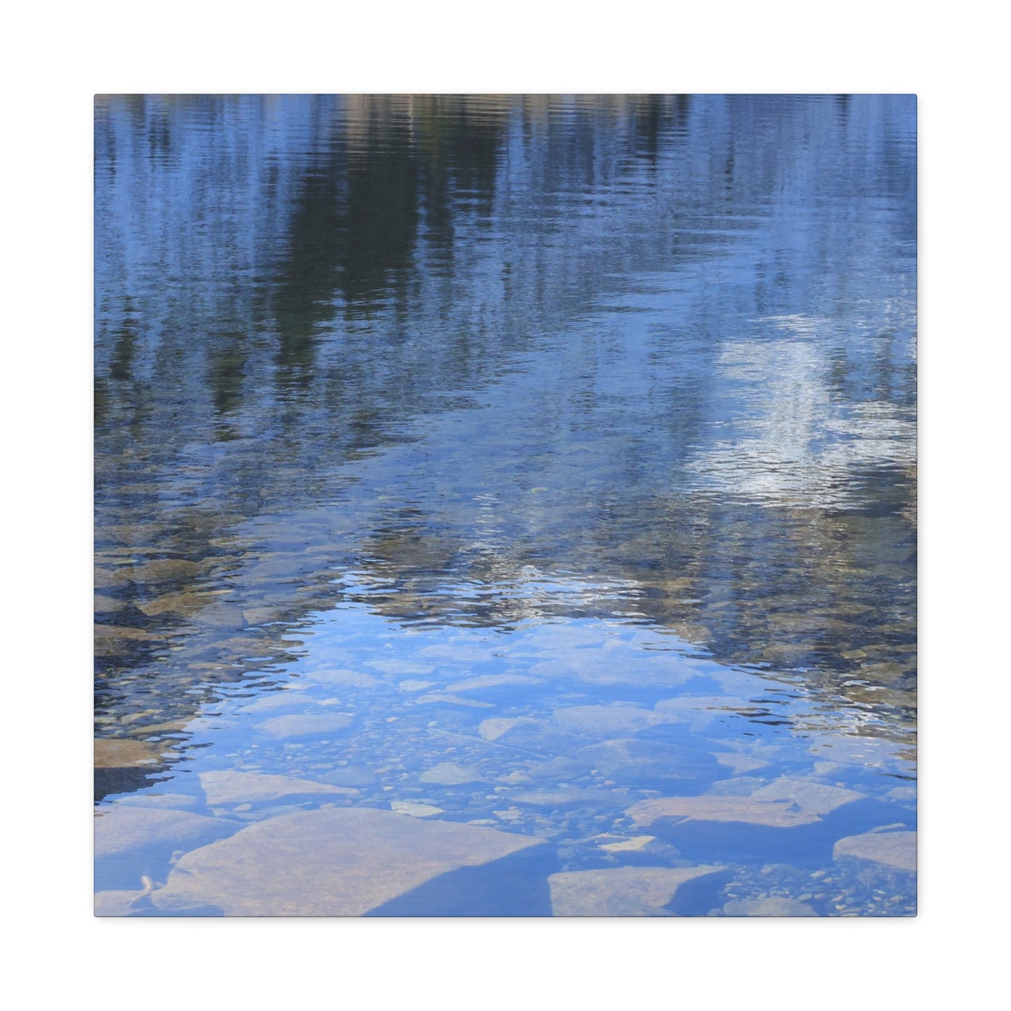 Reflections of Tranquility - Unique Frameless Canvas Wall Art