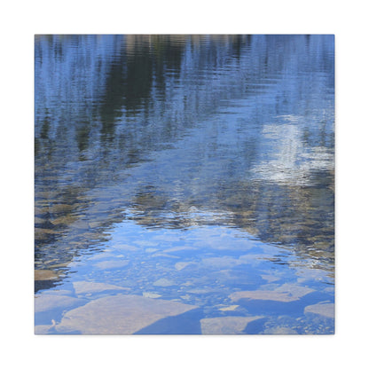 Reflections of Tranquility - Unique Frameless Canvas Wall Art