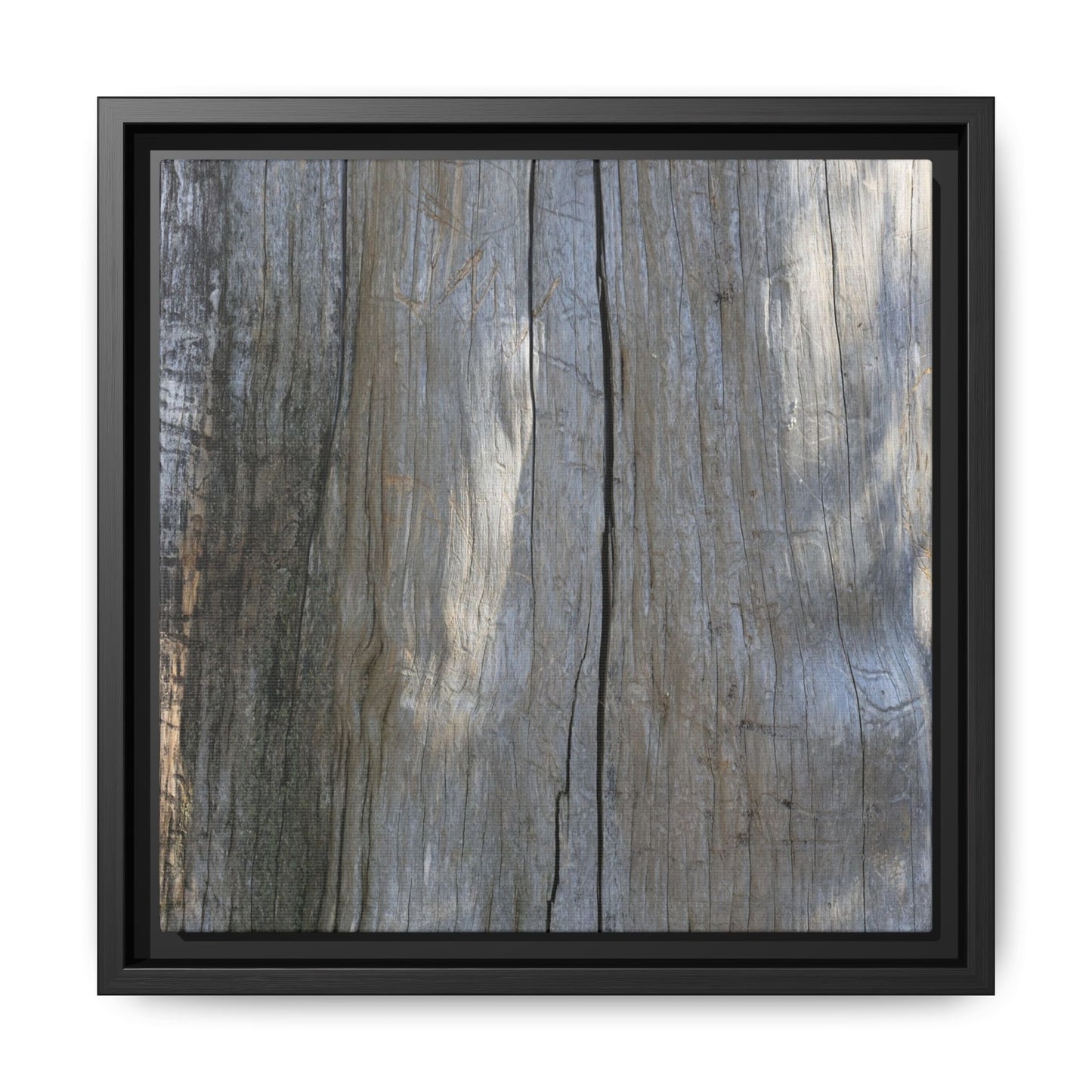 Weathered Wood Surface - Unique Stretched Canvas Wall Art