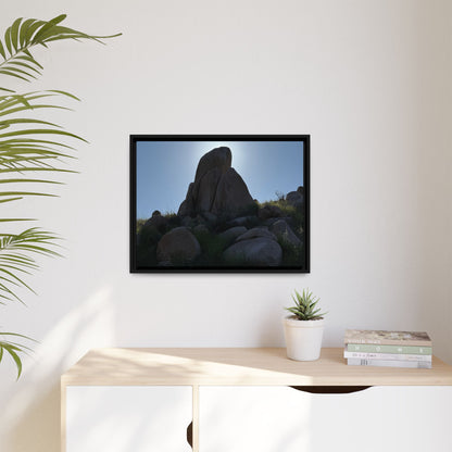 Boulder Silhouette - Unique Stretched Canvas Wall Art - Art By Earth