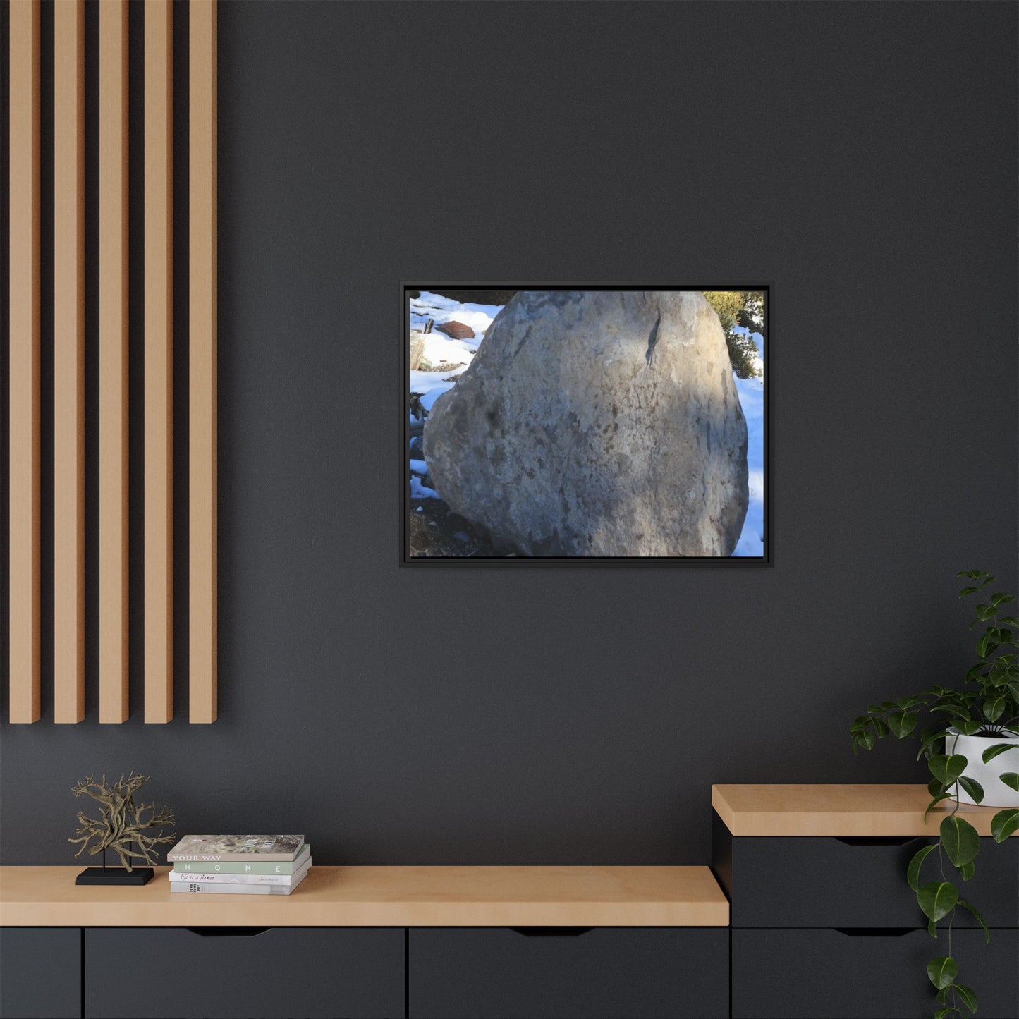 Glacial Solitude - Unique Stretched Canvas Wall Art