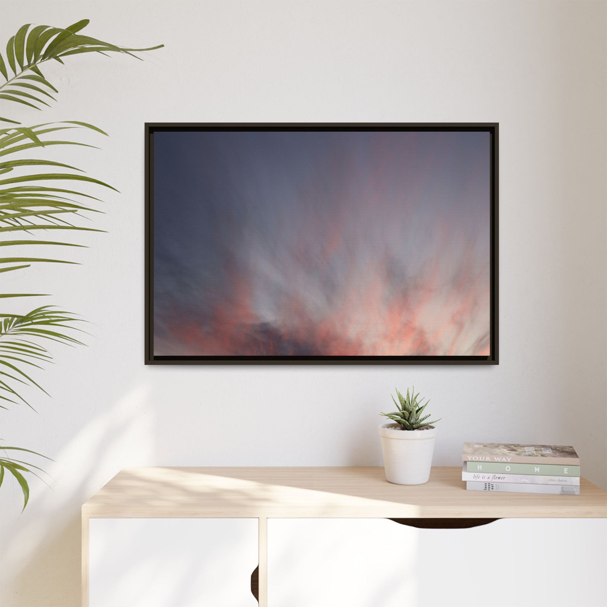 Celestial Blaze - Unique Stretched Canvas Wall Art - Art By Earth