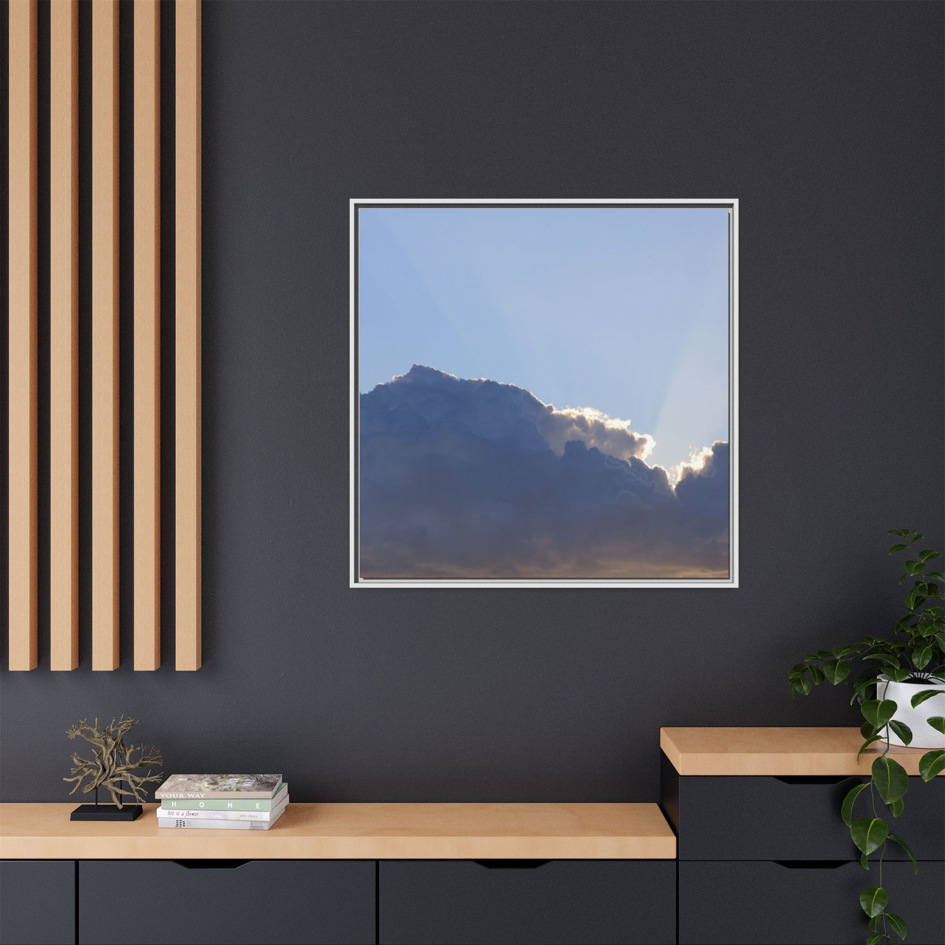 Cloud Divide - Unique Stretched Canvas Wall Art - Art By Earth