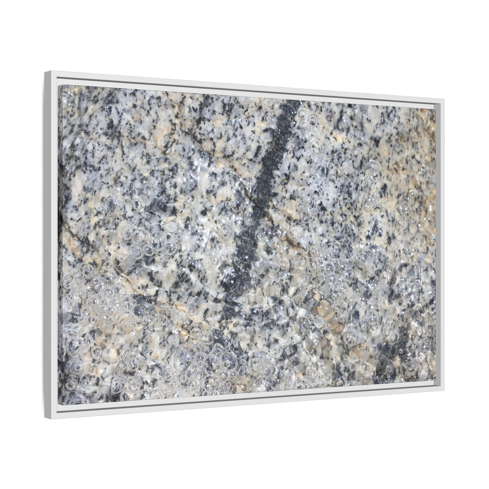 Granite Bubbles - Unique Stretched Canvas Wall Art - Art By Earth