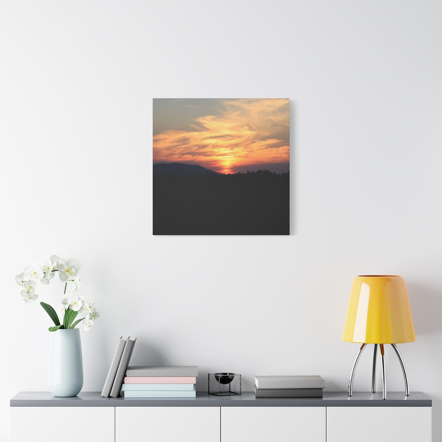 Mountain Twilight - Unique Frameless Canvas Wall Art - Art By Earth